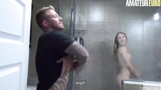 CastingFrancais - Cassie Cloutier Beauty Canadian Gets Her Tight Twat Screwed Rough Into sexy Audition Sex