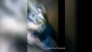 Blonde Postmates bimbos asked to suck my african dick