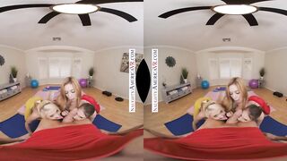 Erotic America - hot yoga babes decide to tag team their instructor