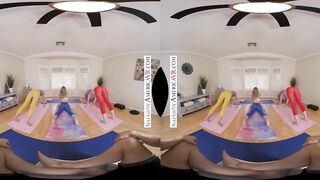 Erotic America - hot yoga babes decide to tag team their instructor