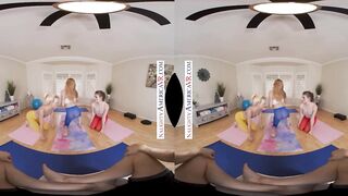 Erotic America - hot yoga babes decide to tag team their instructor