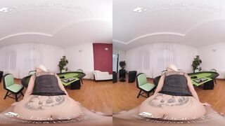 VR BANGERS Euro Blonde cougar Addicted To Cards VR Porn