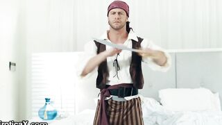 Sexiest Brunnette Wants To Riding A Pirate's Penis