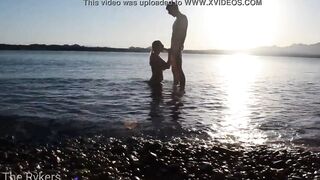 Romantic Sex at a Outside Beach
