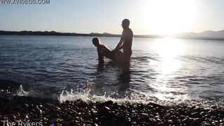 Romantic Sex at a Outside Beach