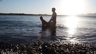 Romantic Sex at a Outside Beach