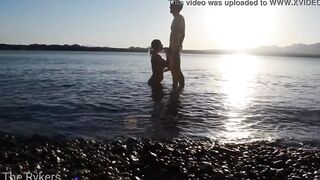 Romantic Sex at a Outside Beach
