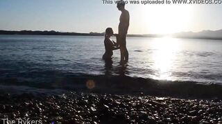 Romantic Sex at a Outside Beach