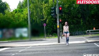 LETSDOEIT - Coco Kiss - Lucky Bro Fucks Public With A Babe German Dark Haired Pornstar