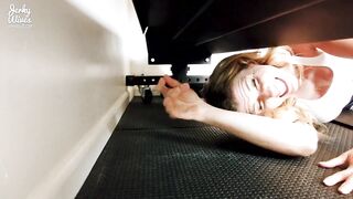 Step Cougar is Stuck and Boned inside her Booty at the Gym - Cory Chase