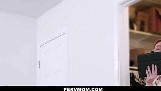 PervMom - Freaky Stepmom Find Sons Jizz Rag