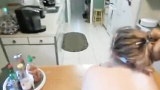 Step Sister helps her Step brother with an injury