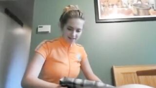 Step Sister helps her Step brother with an injury