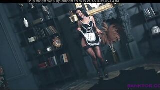 SANKTOR 062 - THE FRENCH MAID IS POSE AND DANCING NUDE