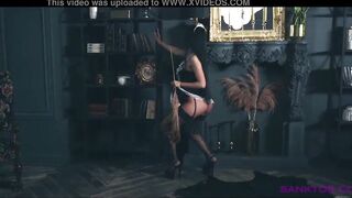 SANKTOR 062 - THE FRENCH MAID IS POSE AND DANCING NUDE