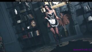 SANKTOR 062 - THE FRENCH MAID IS POSE AND DANCING NUDE