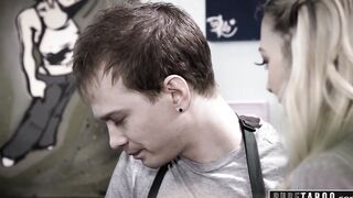 Blonde Hot Blows Off Her Bf and Gets Fuck at Work