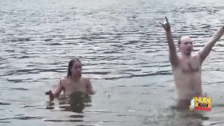 real amateur goddess barely legal swingers have group sex on the beach
