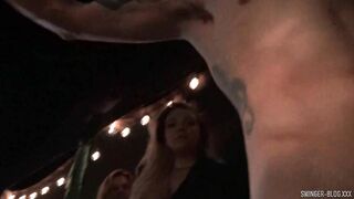 MILFs making out and fucking rough dicks into exclusive private foursome clip