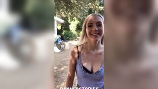Blonde Hot JAMIE JETT Having Wild Outdoors Fucked