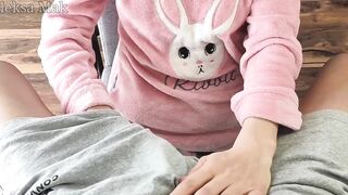 Cutie Dark Hair 18 Year Old Teases And Jerks Off Step Brothers Dick