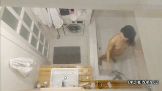 Spy web cam concealed into the shower vents fan