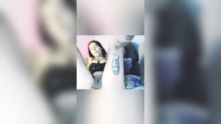 Ligiacute training her slender asshole with buttplug and a HUGE FUCKING SMOOTHIE VIBRATOR