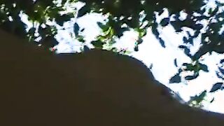 Beauty blonde lesbians eat each other's cunts and sex toy-boned outside