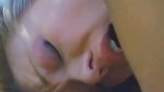 Beauty blonde lesbians eat each other's cunts and sex toy-boned outside