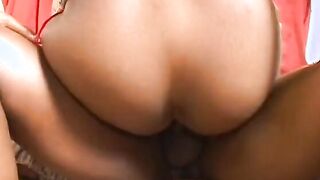 Ebony whore gets her tight vagina fucked