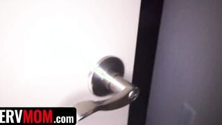 PervMom - sexy Stepmom Inside Hot Panties London River Wakes Up From Her Stepson's Penis Into