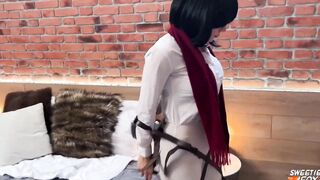 Wow! Eren Yeager Roughly Fucks Mikasa and Jizzes Twice On Booty and on Cunt pov. Yehoo!!!