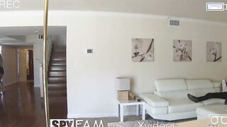 SPYFAM Sex Addicted Spying Step Dad Bangs Long Tit Blonde Step Daughter