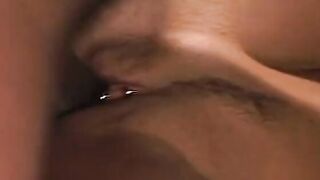 Dark Hair bimbo Rhiannon Bray Blows And Fucks Huge Ebony Dick