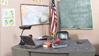 Hardcore Lesson inside Classroom