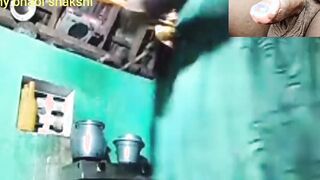 Seminude hooters navel performance on whatsapp call with bestie boyfriend