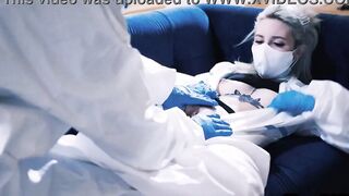 Covid19 uniformed lovers enjoy devils pedicure and banged! at home