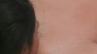 Lusty Hottie likes it when she puts a long vibrator inside her soak snatch