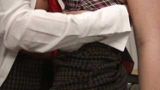 Masturbating lesbo 19 year old gets caught by her classmate but they end up making each other cum
