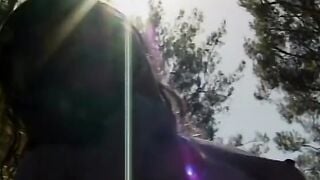 Great african lesbo milfs are having fun public near the lake