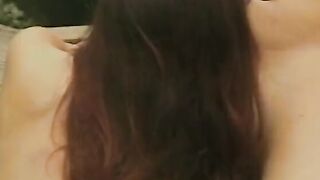 Turned On cuttie maons inside satisfaction as her soak holes is drilled by a long pole