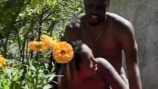 African whore gets really big ebony dick into her deep but tight snatch