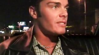 sexy blonde driver blows her passenger's rough dick inside the front seat of cab
