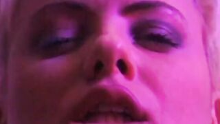 Turned On sexy moans as a long cock penetrate her soak vagina
