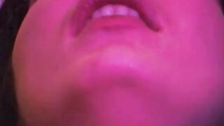 Turned On sexy moans as a long cock penetrate her soak vagina