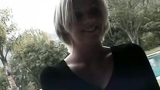 Adorable lesbo Cutie moans as her snatch gets licked on the couch