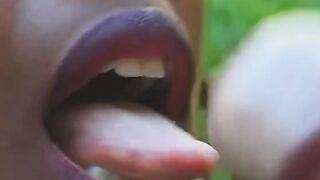 Sexual stud lays down and lets Bombshell Goddess suck his rough penis