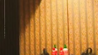 Sexual stud lays down and lets Bombshell Goddess suck his rough penis