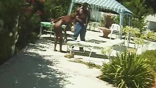 Super Sexy hot moans as her soak twat is screwed rough by a long african pole