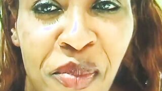 Super Sexy hot moans as her soak twat is screwed rough by a long african pole